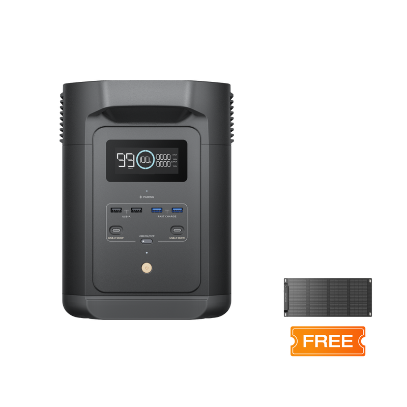 Load image into Gallery viewer, EcoFlow DELTA 2 Black (E980) Portable Power Station