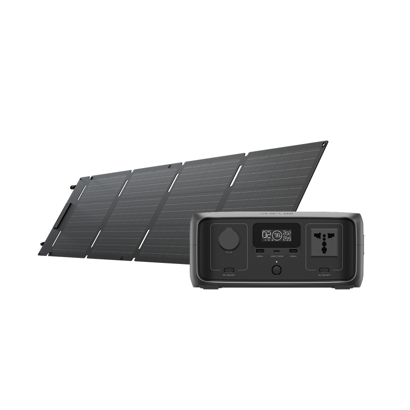 Load image into Gallery viewer, EcoFlow RIVER 3 (UPS) Solar Generator (PV60W)