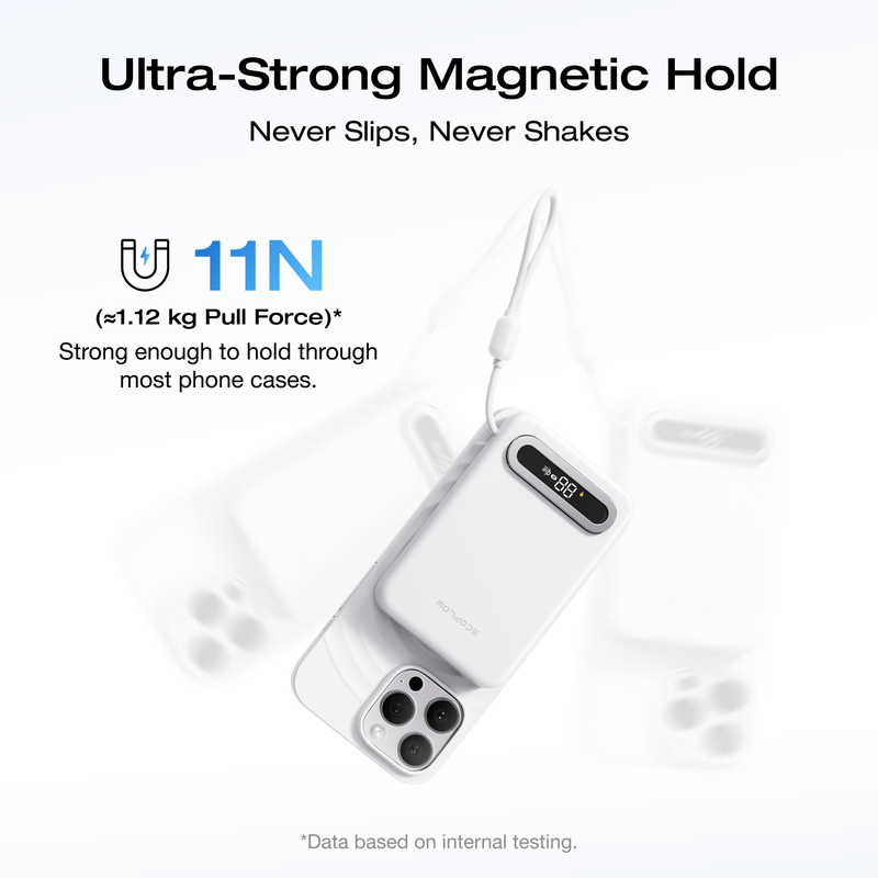 Load image into Gallery viewer, EcoFlow Rapid Mag EcoFlow RAPID Mag Qi2.2 Magnetic Power Bank (10,000mAh, 25W, Built-in USB-C Cable)