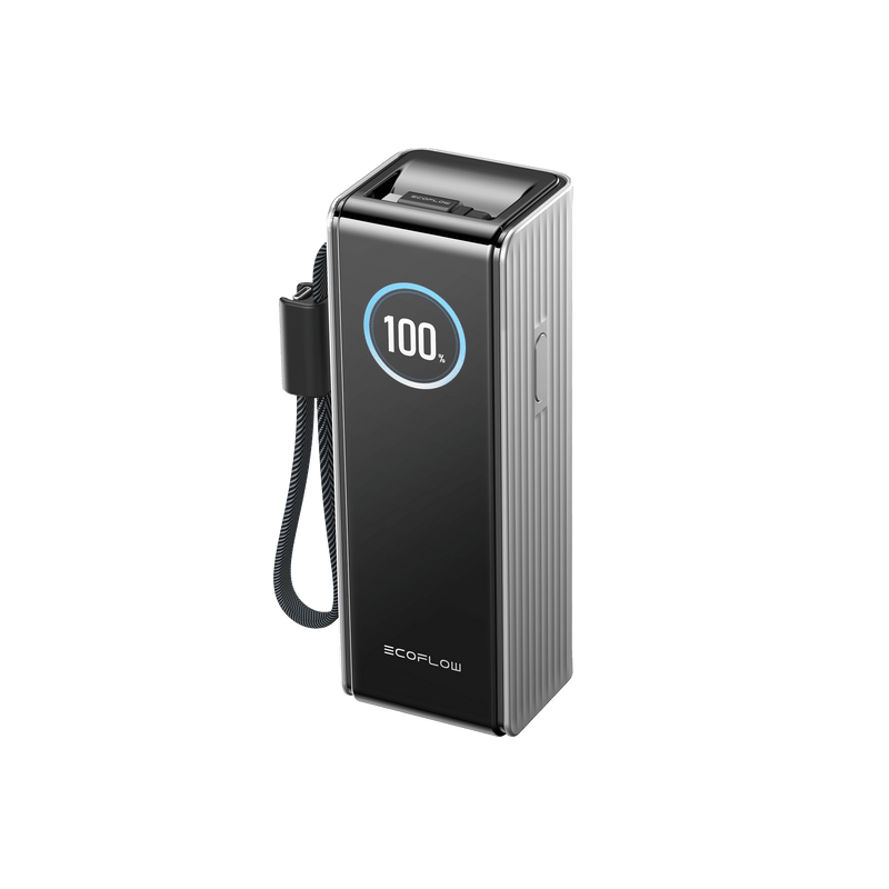 Load image into Gallery viewer, EcoFlow Rapid25k-with Silver EcoFlow RAPID Power Bank (25,000mAh, 170W, 100W Built-In and Retractable Cables)