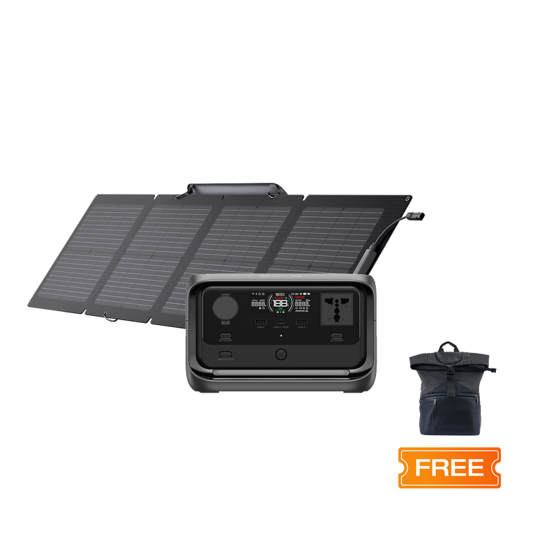 Load image into Gallery viewer, EcoFlow RIVER 3 Plus Solar Generator (PV110W)