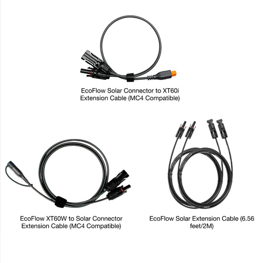 EcoFlow Extension Cables Set for Lightweight Solar Panel