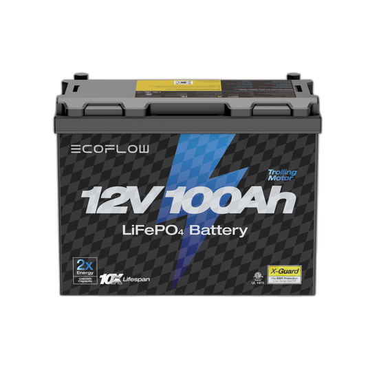 EcoFlow 12V 100Ah Lithium Trolling Motor Battery - Pre-Order (Ship in 50 days)