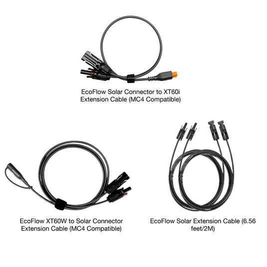 EcoFlow Extension Cables Set for Lightweight Solar Panel