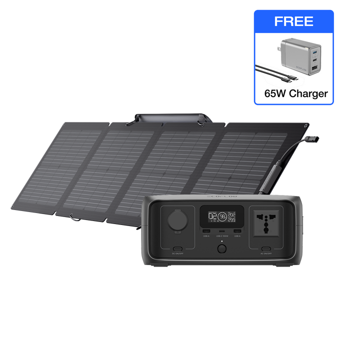 EcoFlow RIVER 3 (UPS) Solar Generator (PV110W)