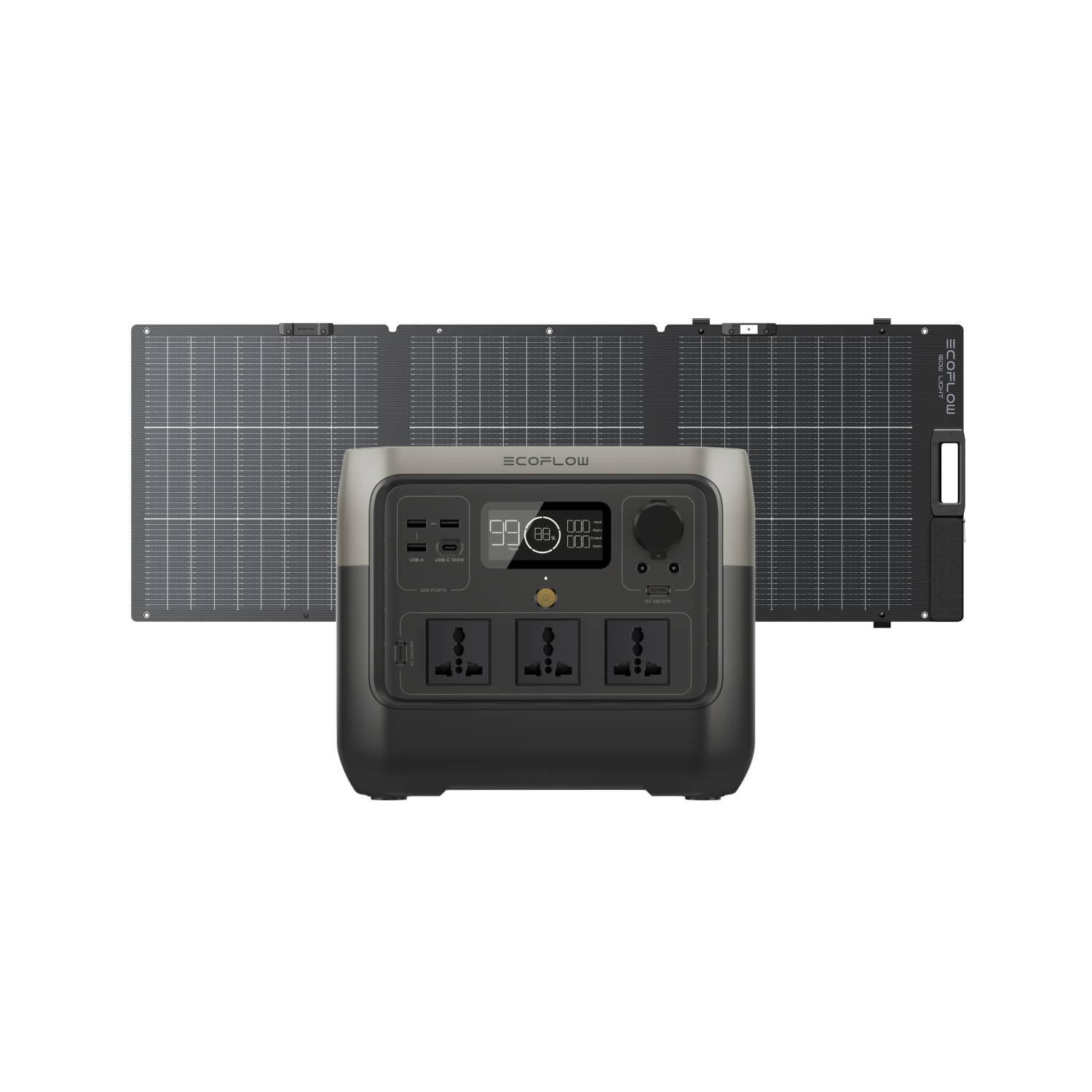 EcoFlow RIVER 2 Pro+160W Poratble Solar Panel