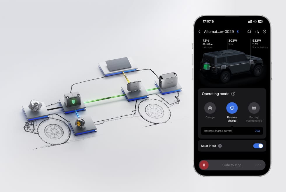 Reverse Charging for Car Battery Protection