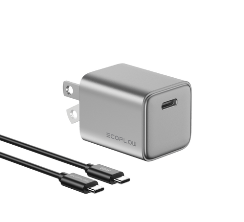 EcoFlow Accessory RAPID 20W GaN Charger with 60W Cable EcoFlow RAPID 30W GaN Charger with 60W Cable