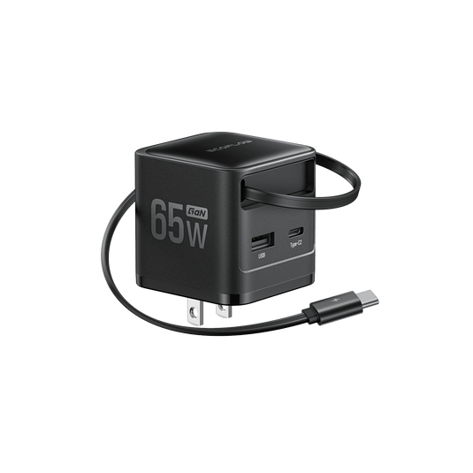 EcoFlow RAPID Charger (65W, Retractable Cable, GaN)