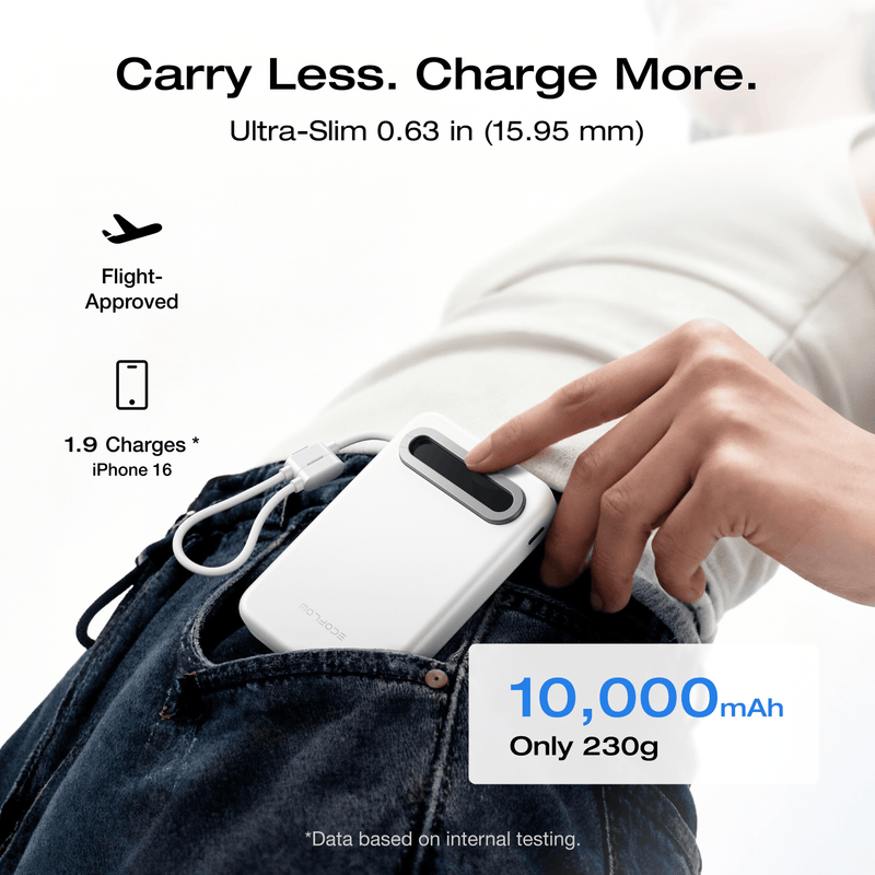 Load image into Gallery viewer, EcoFlow Rapid Mag EcoFlow RAPID Mag Qi2.2 Magnetic Power Bank (10,000mAh, 25W, Built-in USB-C Cable)
