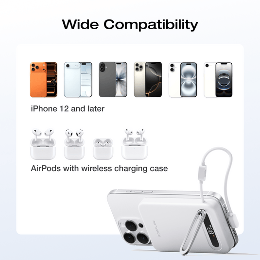 EcoFlow Rapid Mag EcoFlow RAPID Mag Qi2.2 Magnetic Power Bank (10,000mAh, 25W, Built-in USB-C Cable)