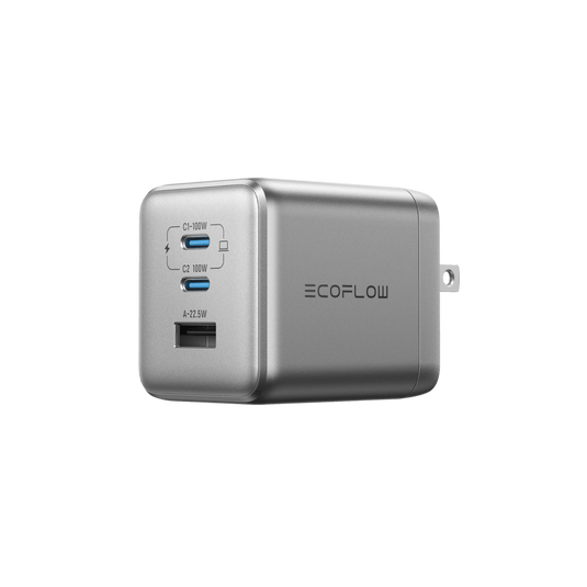 EcoFlow Rapid Pro Charger 100W RAPID Pro Charger (100W, 3 Ports, GaN) EcoFlow RAPID Pro Charger (100W, 3 Ports, GaN)