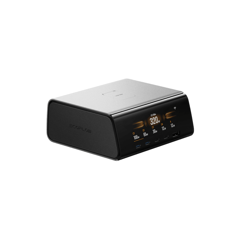 Load image into Gallery viewer, EcoFlow Rapid Pro Charger 320W RAPID Pro Desktop Charger (320W, 5 Ports, GaN) EcoFlow RAPID Pro Desktop Charger (320W, 5 Ports, GaN)
